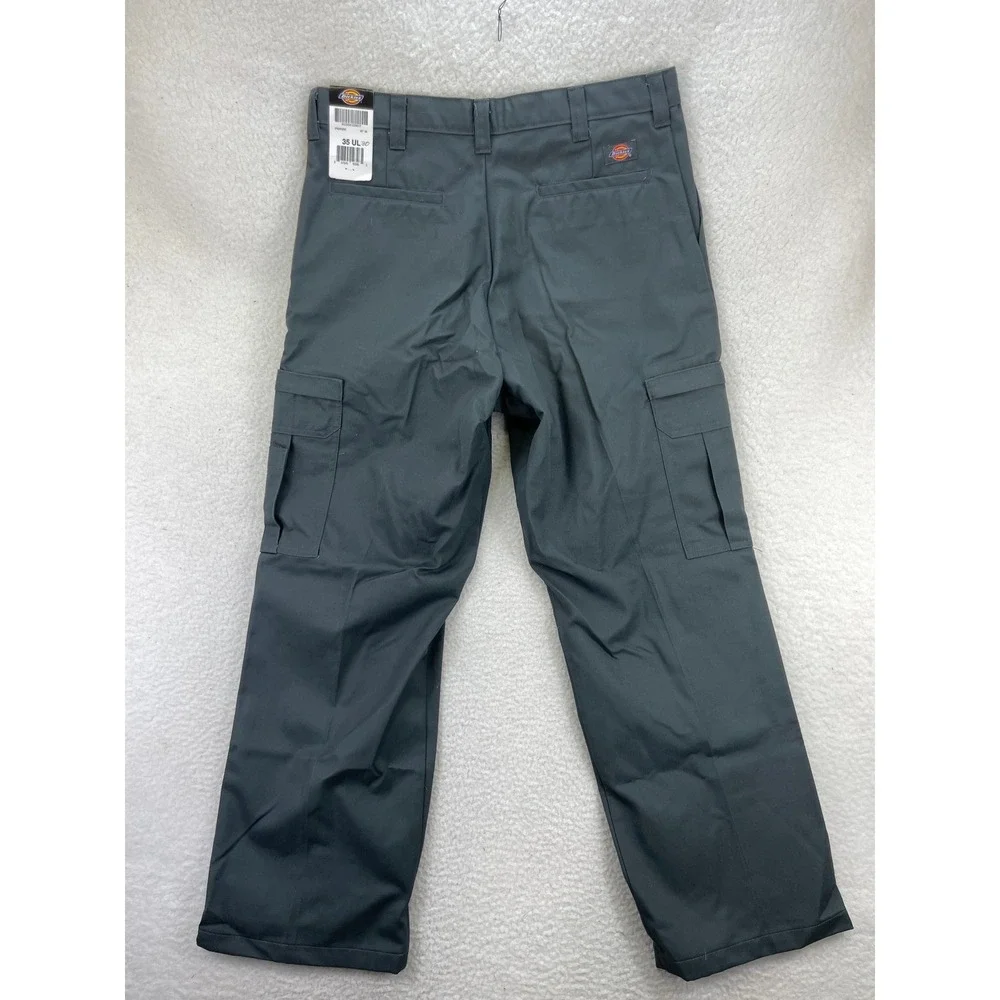 Dickies Loose Fit Cargo Pants Mens 35 UL Gray Workwear Utility Tactical NWT
